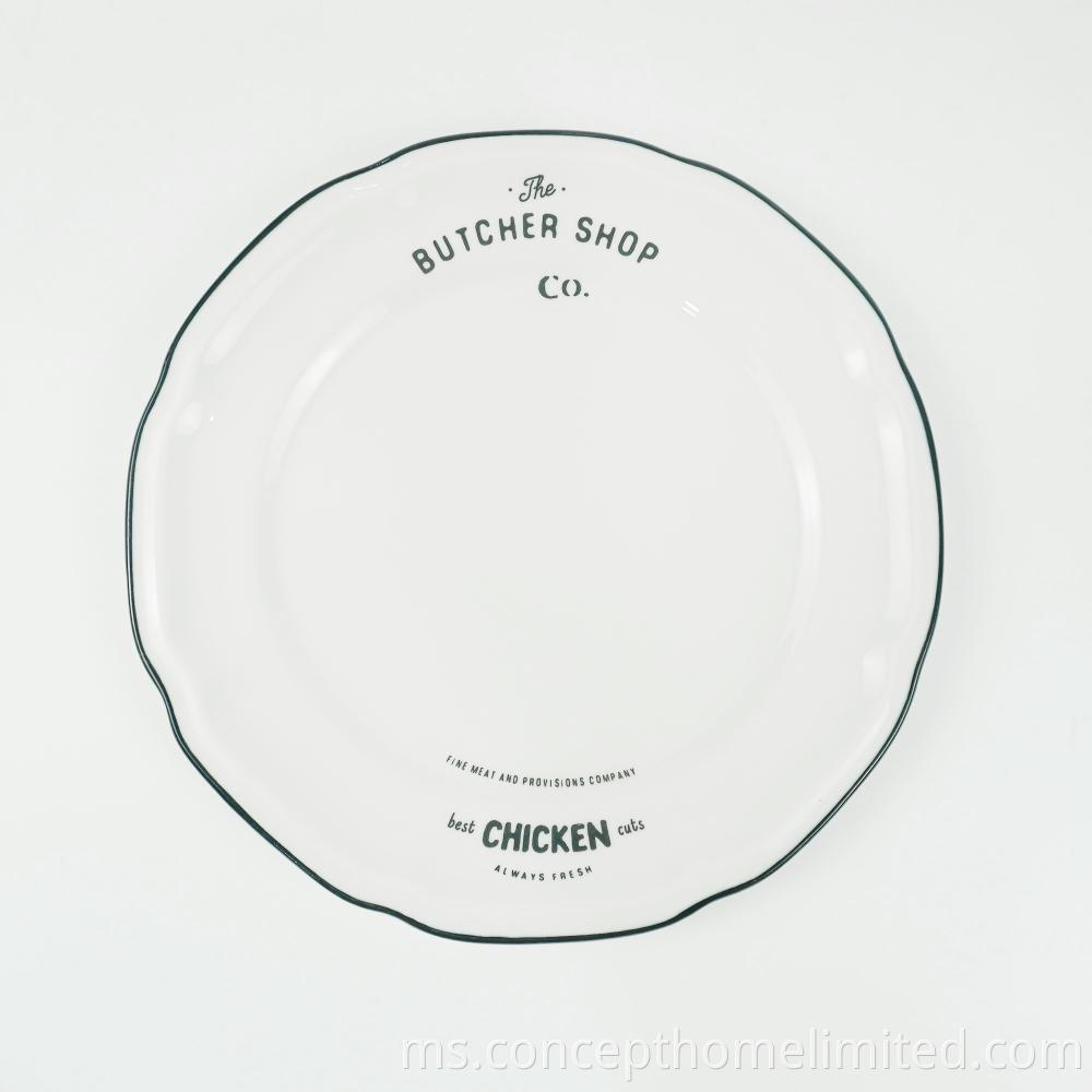 Embossed Porcelain Dinner Set With Decal Ch22067 01 3